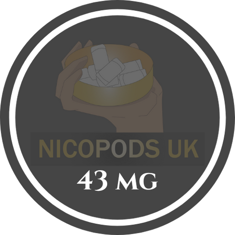 43mg Snus - Really Strong Nicotine Pouches by NicopodsUK